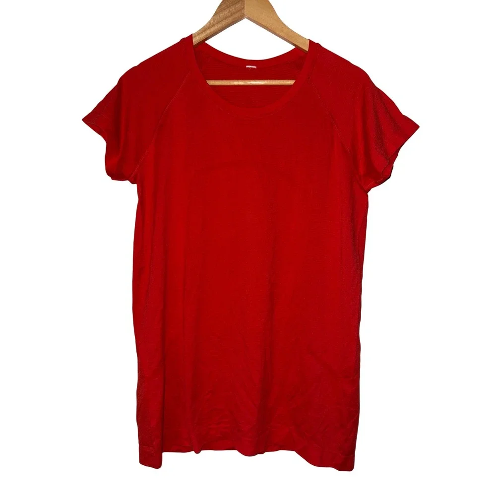 Lululemon New Year Swiftly Tech Short Sleeve Shirt Dark Red